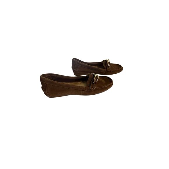 Coach Fortunata Women’s Brown Suede Driving Loafers Size 7B (UK 5 / EU 37 / AU 5 - Picture 1 of 9